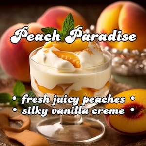 PEACH PARADISE - Peaches and Cream - Natural Cologne Oil, Body Spray, Perfume Oil, Hair Perfume - Fruity Unisex Botanical Fragrance