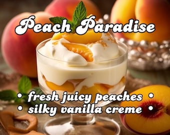 Peaches and Cream Natural Perfume Oil – Fruity Gourmand Botanical Fragrance
