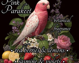 Pink Parakeet Botanical Fragrance – Red Berries, Jasmine Cologne Oil