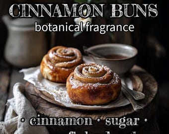 Cinnamon Buns Botanical Fragrance – Natural Perfume Oil or Room Mist