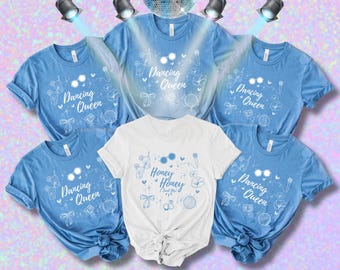Mamma Mia vrijgezellenfeestthema | Ik heb mijn schatje gevonden | Gepersonaliseerde shirts voor het vrijgezellenfeest | Dansende koningin: bijpassende shirts voor bruid en vriendinnen