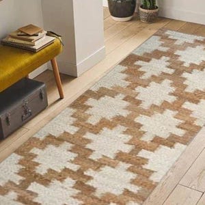Natural Jute Rug Jute Braided Rug Bohemian Jute Rug Rectangular Jute Rug, Jute Area Rug, Square Jute rug Custom Size Rug