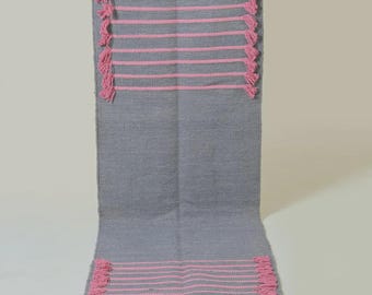 Organic Cotton Yoga Mat, Extra Thick, Hand-Loomed, Pilates Exercise