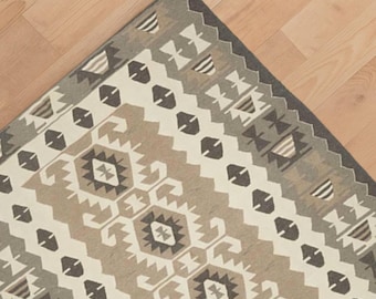 Wool Jute Kilim Rug, Handwoven Wool Jute Rug, Kilim Jute Rug, Flat weave Rug,Vintage Kilim Rugs, Kilim Rug