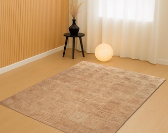 Jute Rug - Natural Jute Rug, Jute Braided Rug, Boho Decor Rug, Jute Area Rug, Bohemian Jute Area Rug Custom Sizes, Square Jute rug