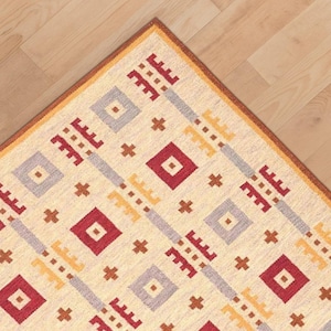 Kilim Rug, Handwoven, Wool and Jute Rug Handmade,Indian Dhurrie Rug, Navajo Kilim Rug, Custom Rug
