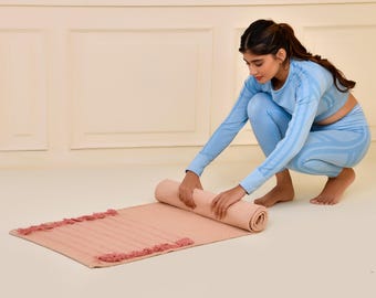 Handmade Yoga Mats for Men & Women – Eco-Friendly, Non-Slip Exercise Mats Perfect for Home or Studio Practice