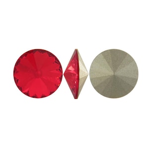 Österreichischen Swarovski Kristall Rivoli 1122 12 mm Licht Siam Rot Schmuckherstellung Benutzerdefinierte DIY