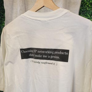 Camiseta vintage de los 90 de HEWLETT PACKARD TECH XL // Camiseta retro vintage de trabajo promocional de redes informáticas para trabajadores de Microsoft, ropa de trabajo rara