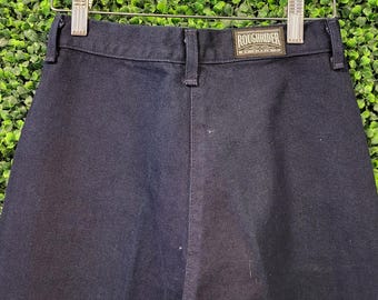 ヴィンテージ レディース ラフライダー ベアバック ジーンズ 5-6 // ネイビー デニム ミディアムダークウォッシュ ウエスタン カジュアル ストレート レギュラーパンツ カウガール ランチャー ハイキング 自然