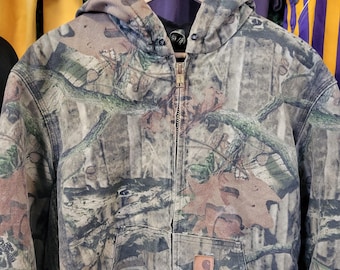 1993 Carhartt JR345 Mossy Oak Treestand Camo Thermal Lined Jacket