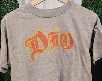 vtg 90s DIO BABY TEE Small // metal band music tour concert merch cropped retro vintage tshirt cute womens black sabbath ozzy james dio