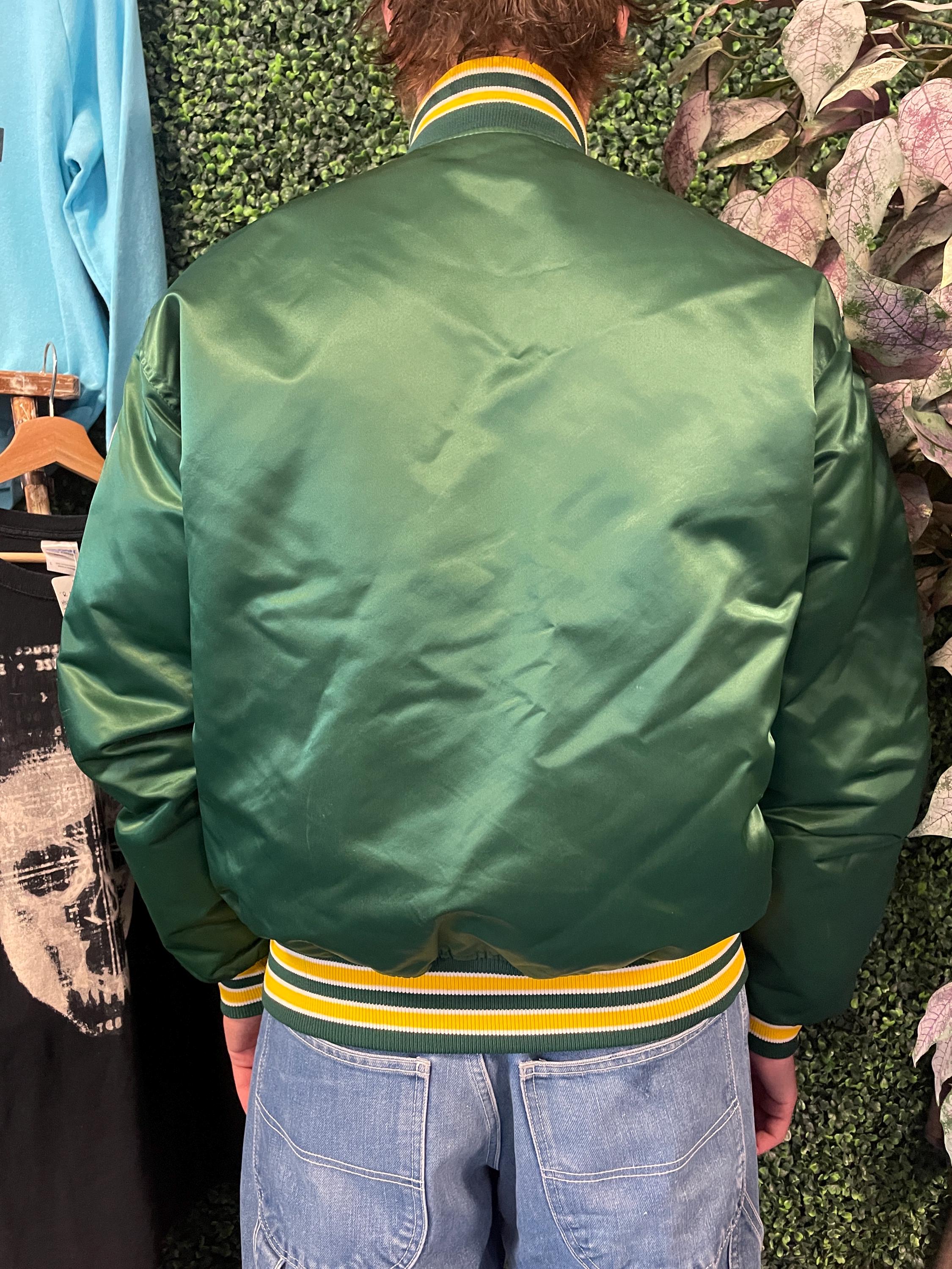 Vtg 90s Starter OAKLAND A's BASEBALL SATIN Jacket L // Vintage