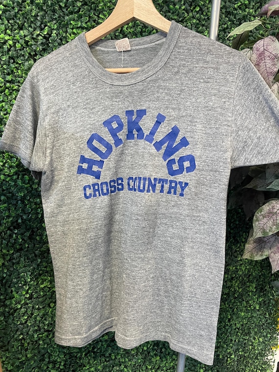 Vtg 70s HOPKINS TRACK RUSSELL Athletic Tshirt // Sports High