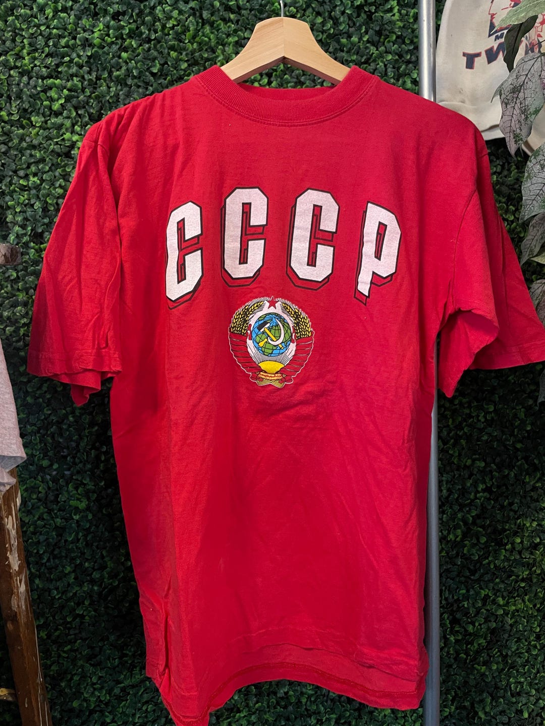 Vtg CCCP SOVIET UNION Tshirt // Vintage Fashion Communist White ...