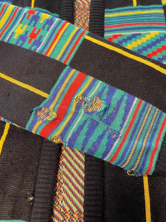 vtg GIVENCHY PATTERNED RAINBOW Sweater Cardigan /… - image 6