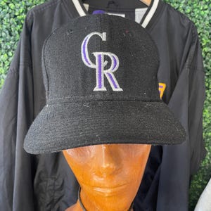 vtg 90s COLORADO ROCKIES BASEBALL Fitted Hat // cap snap back fun summer vibe collectible style vintage sports fan sport specialties 6 3/4