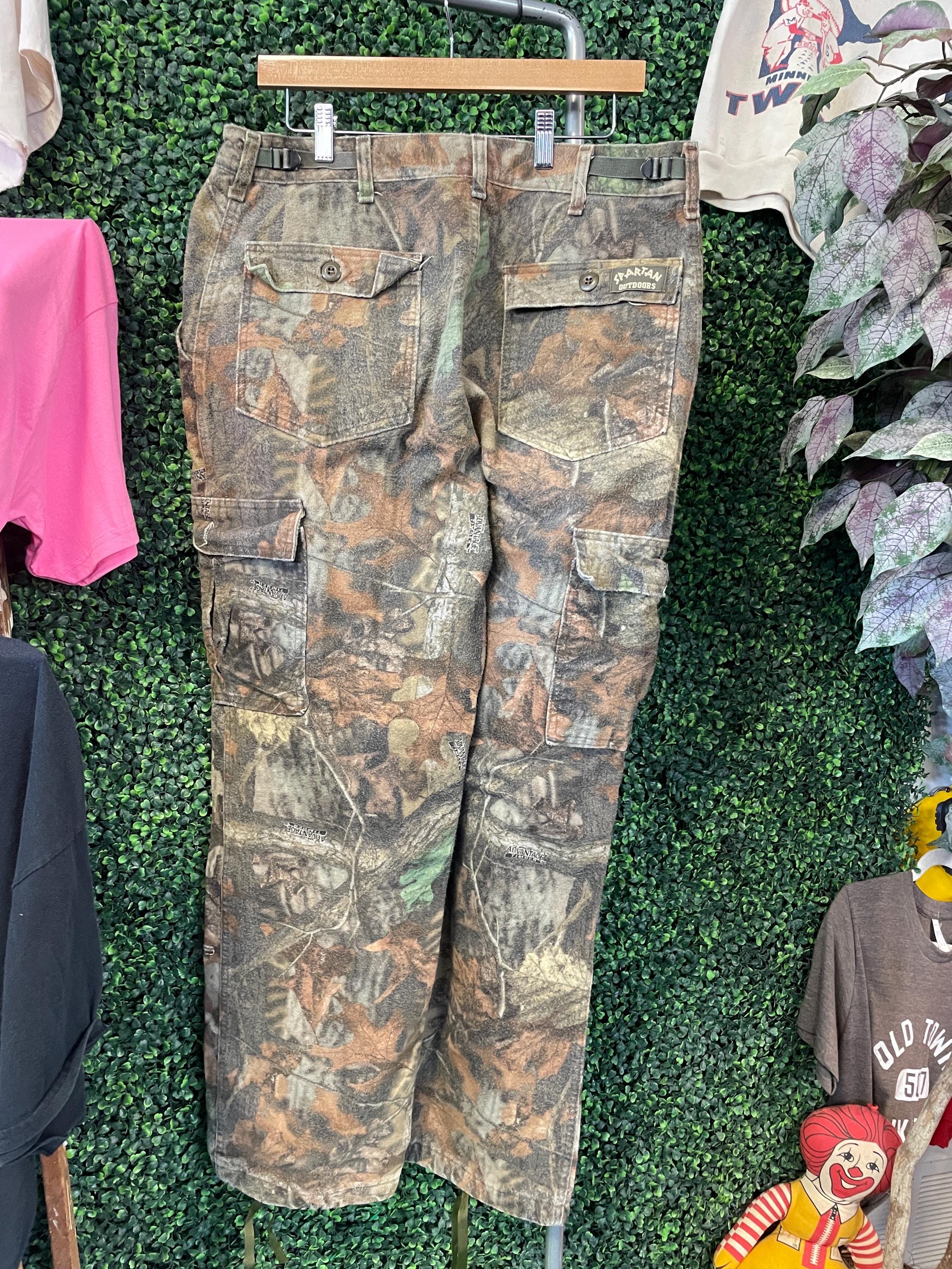 Vtg 90s SPARTAN HUNTING CAMO Pants // 34 Vintage Fashion Long Warm