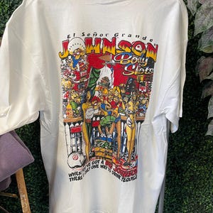 Vtg 90s BIG JOHNSON TEQUILA T-shirt // Vintage Beer Tourist Fun