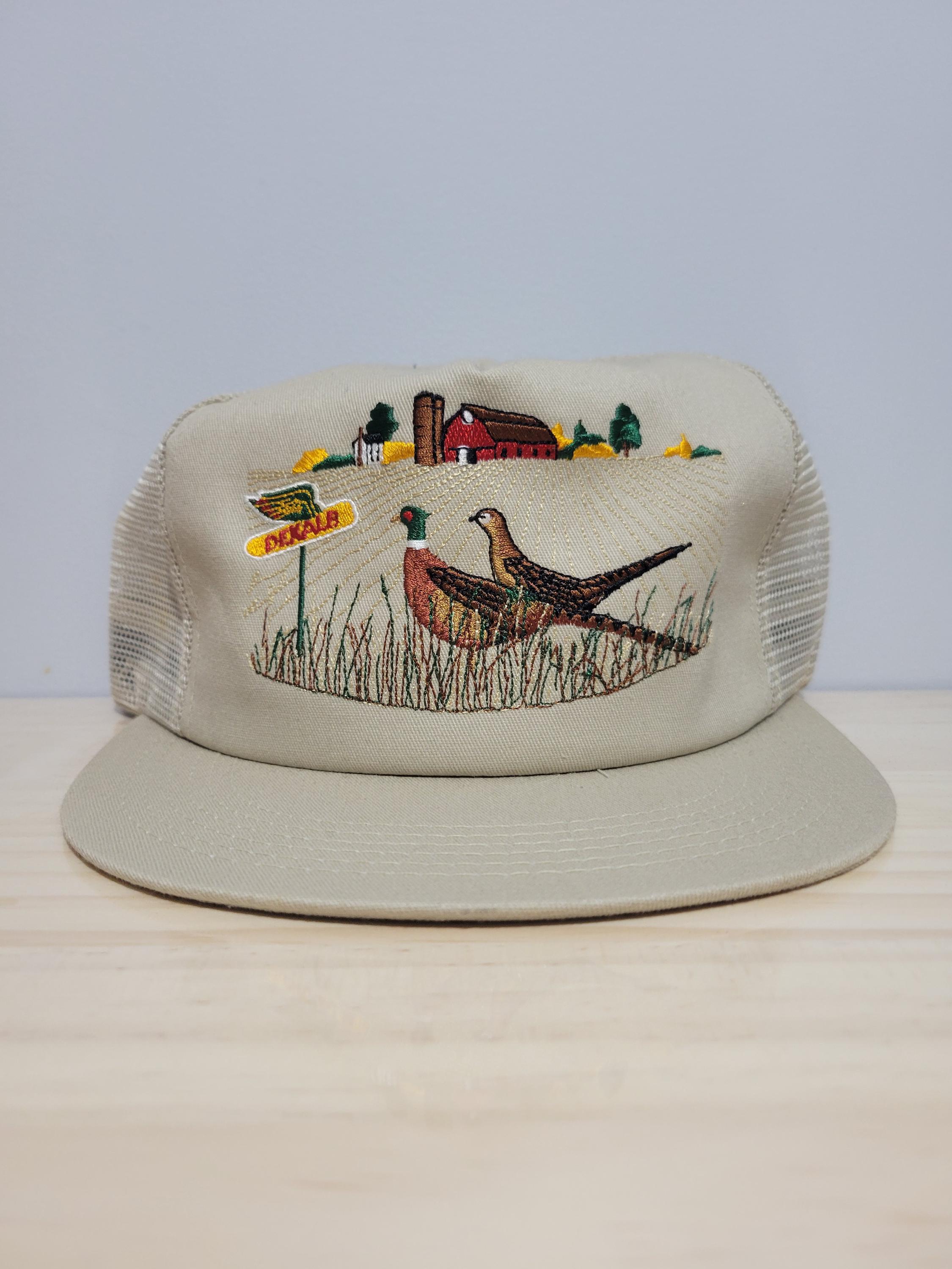 Casquette Snapback Vintage Powder River Années 80 USA - K K K-Products, Verte Et Blanche
