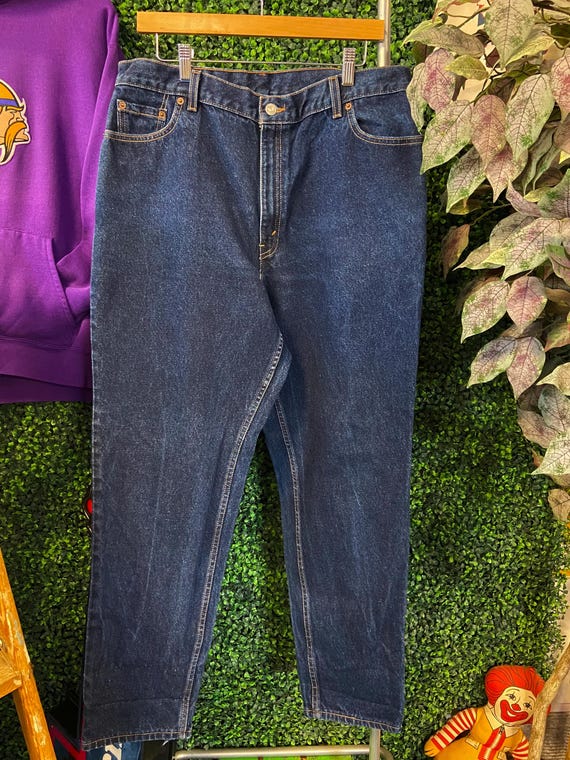 vtg 90s LEVIS 550 DENIM FEMME Cut Jeans 34 // vin… - image 5