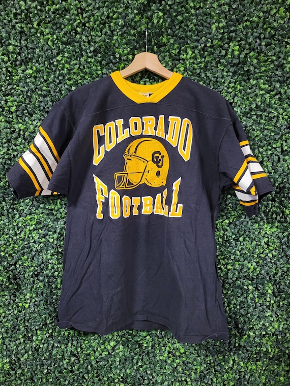 Vtg 70s COLORADO FOOTBALL JERSEY Tee Large // Vintage Russell