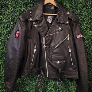 Rolling Stones Leather Jacket - Etsy