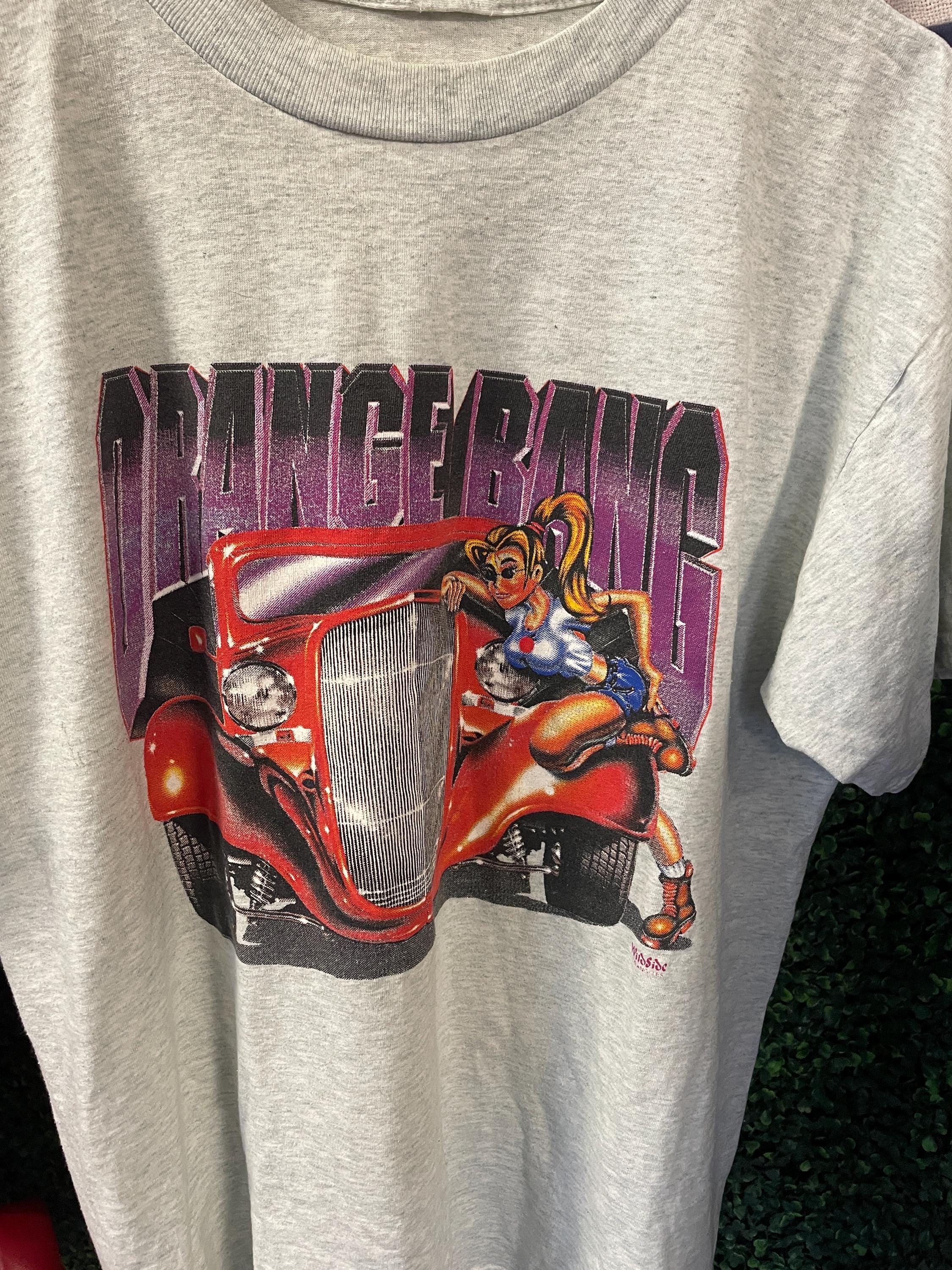 Vtg 90s ORANGE BANG COUPE Tshirt Large // Vintage Low Rider