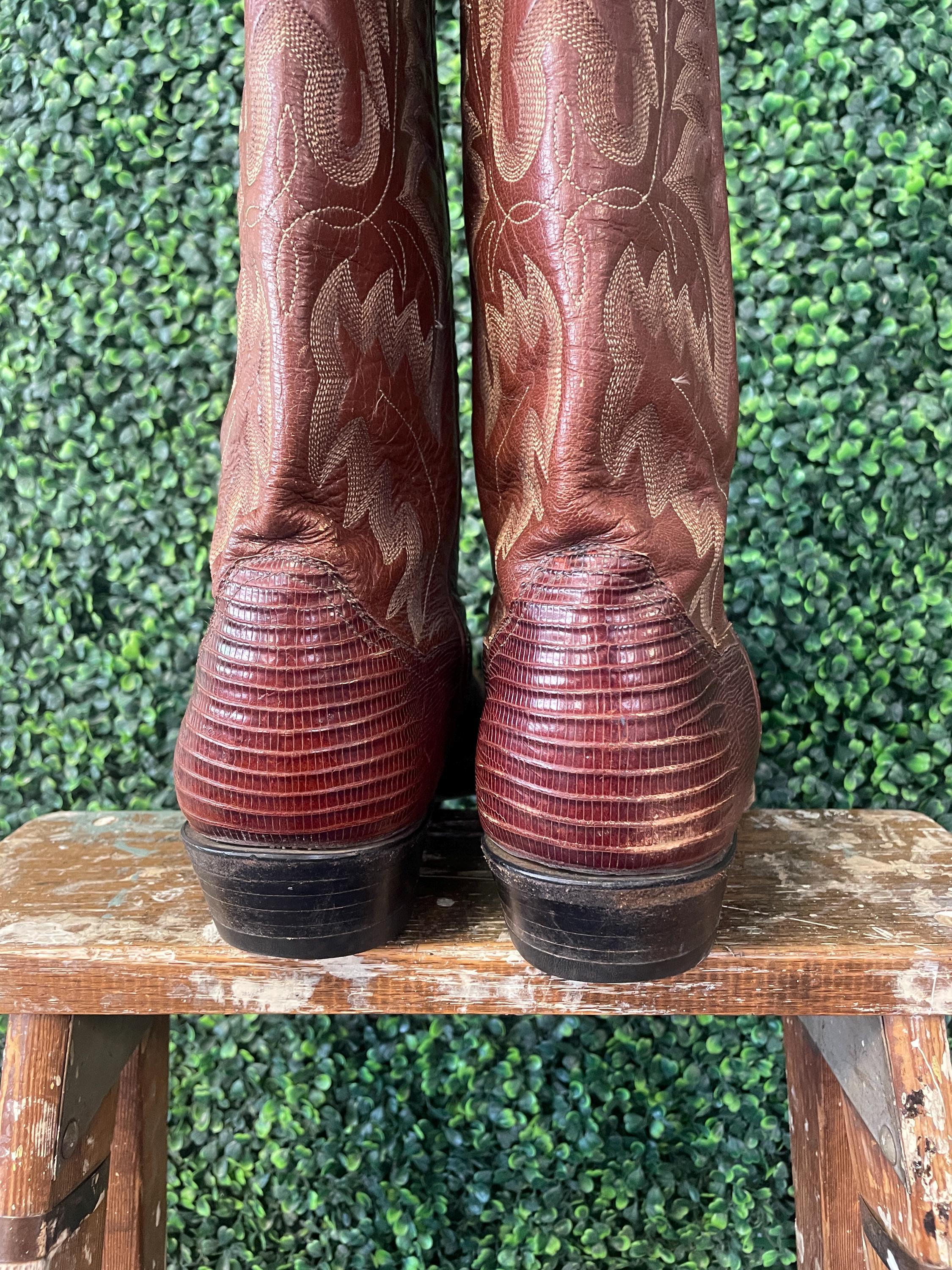 Vtg 80s PANHANDLE SLIM COWBOY Boots // Utility 11 Rancher 