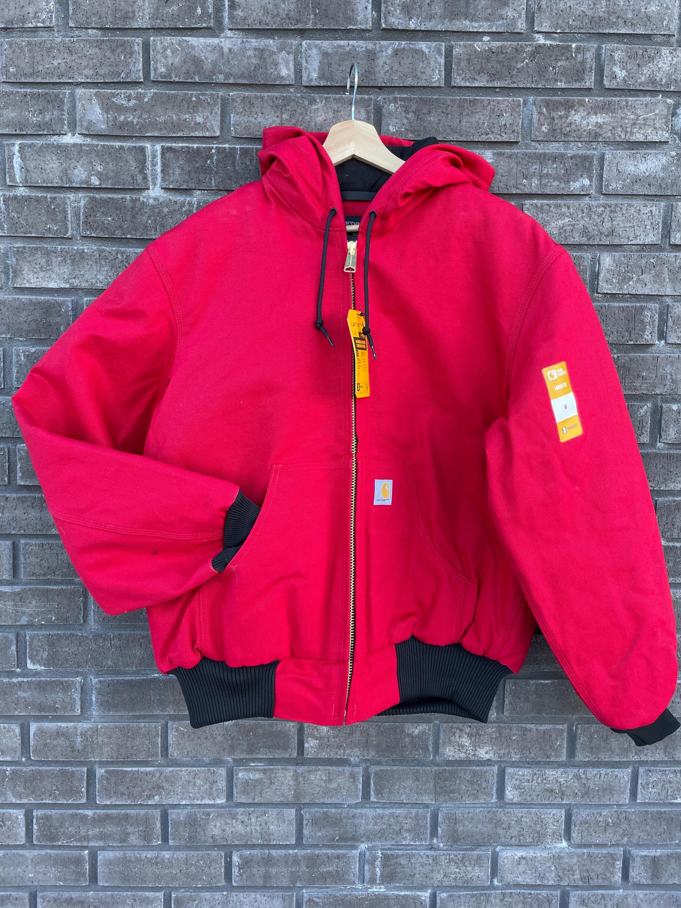 RED J140 CARHARTT Jacket // Authentic Stock Street Wear Crimson