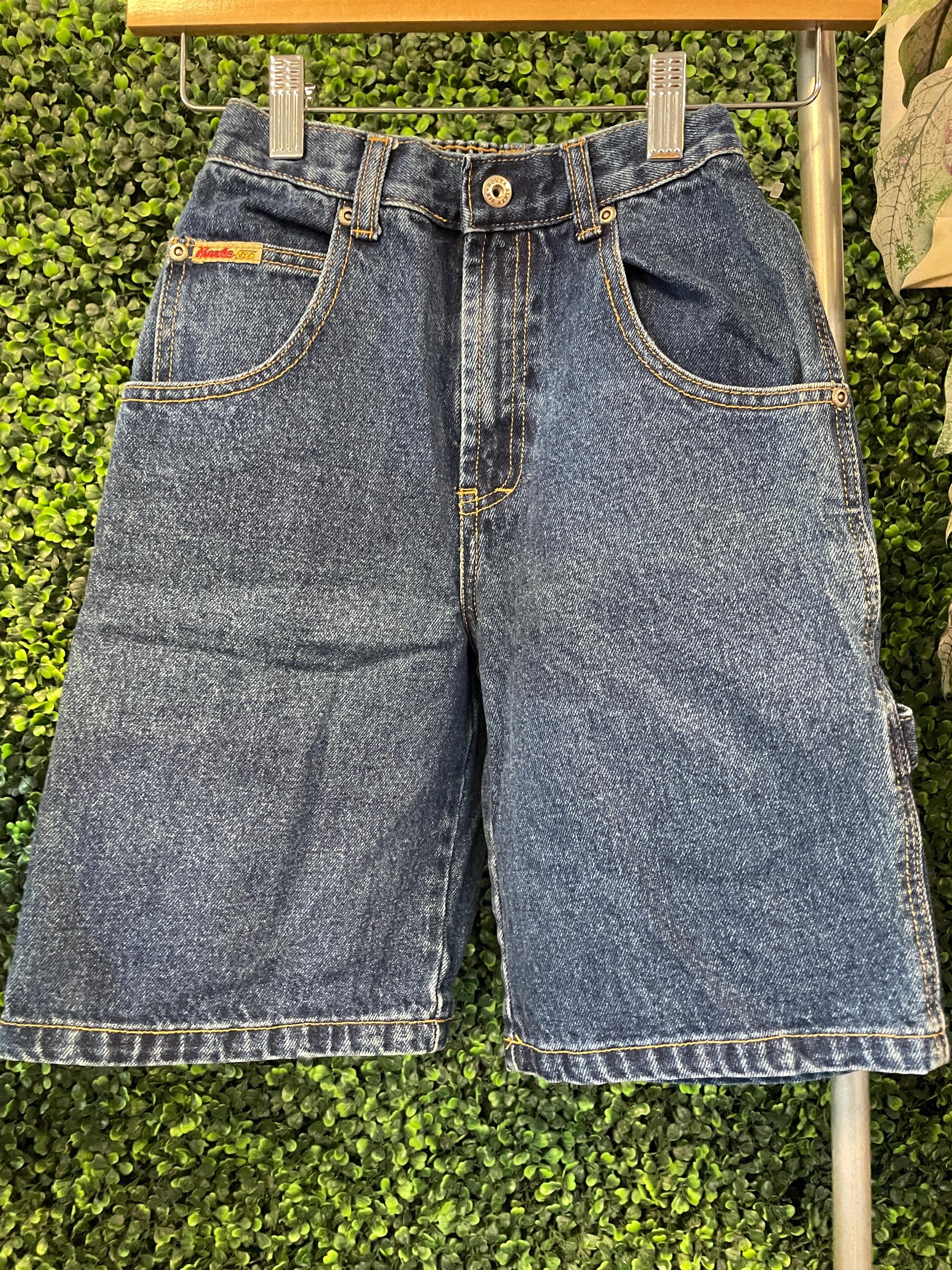 Vtg 90s TODDLER ROUTE 66 DENIM Shorts // Vintage Fashion Jorts