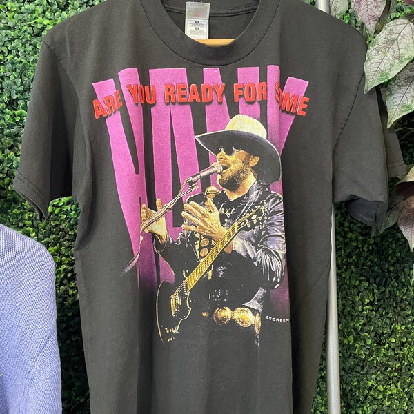 Vintage 90-tals HANK WILLIAMS T-SHIRT // vintage Waylon country Outlaw Jr. Sr. III Merle Haggard Nashville Opry vintage trashband musik rock t-shirt L