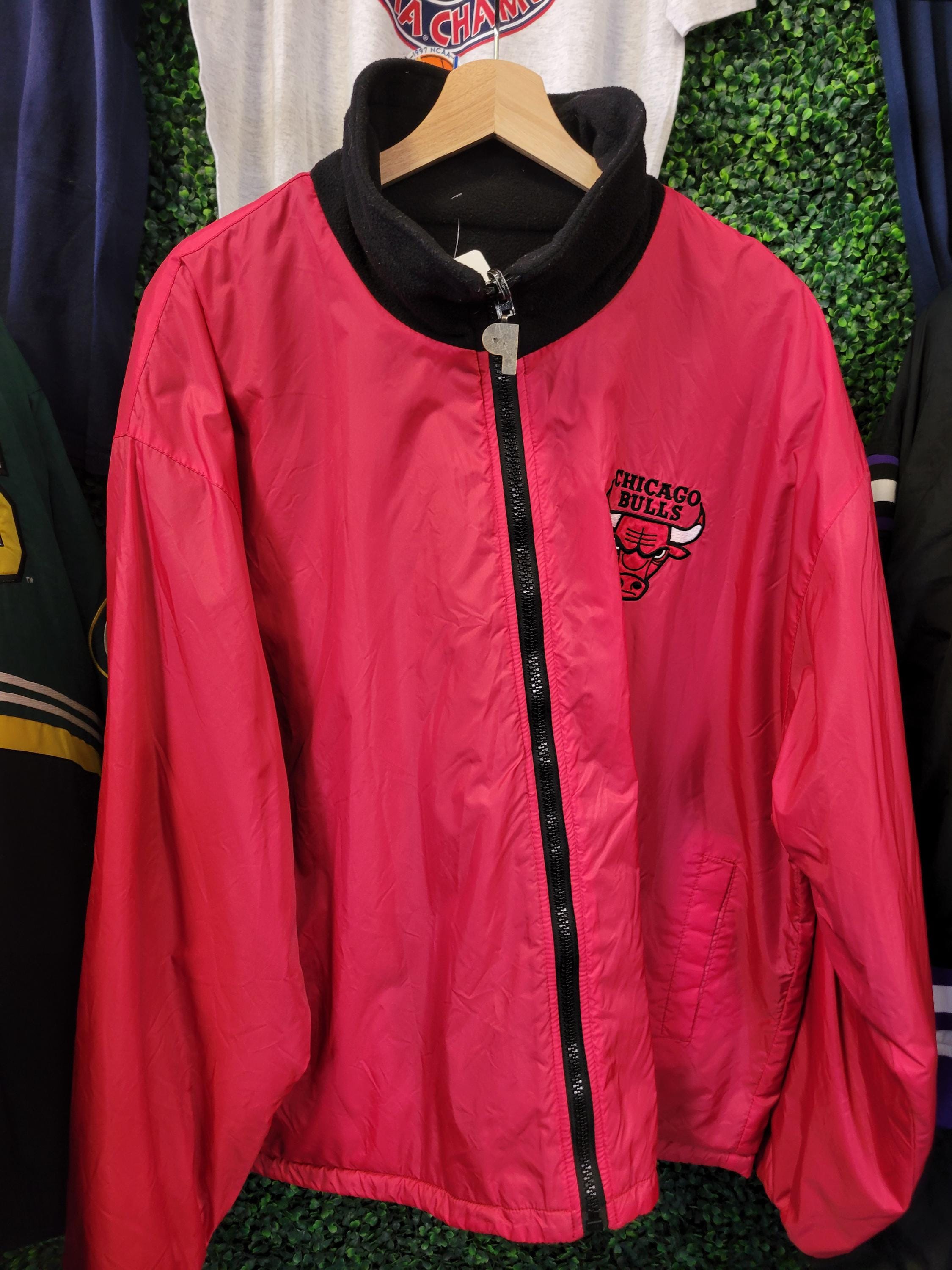 Chicago Bulls Leather Jacket 90s - Etsy