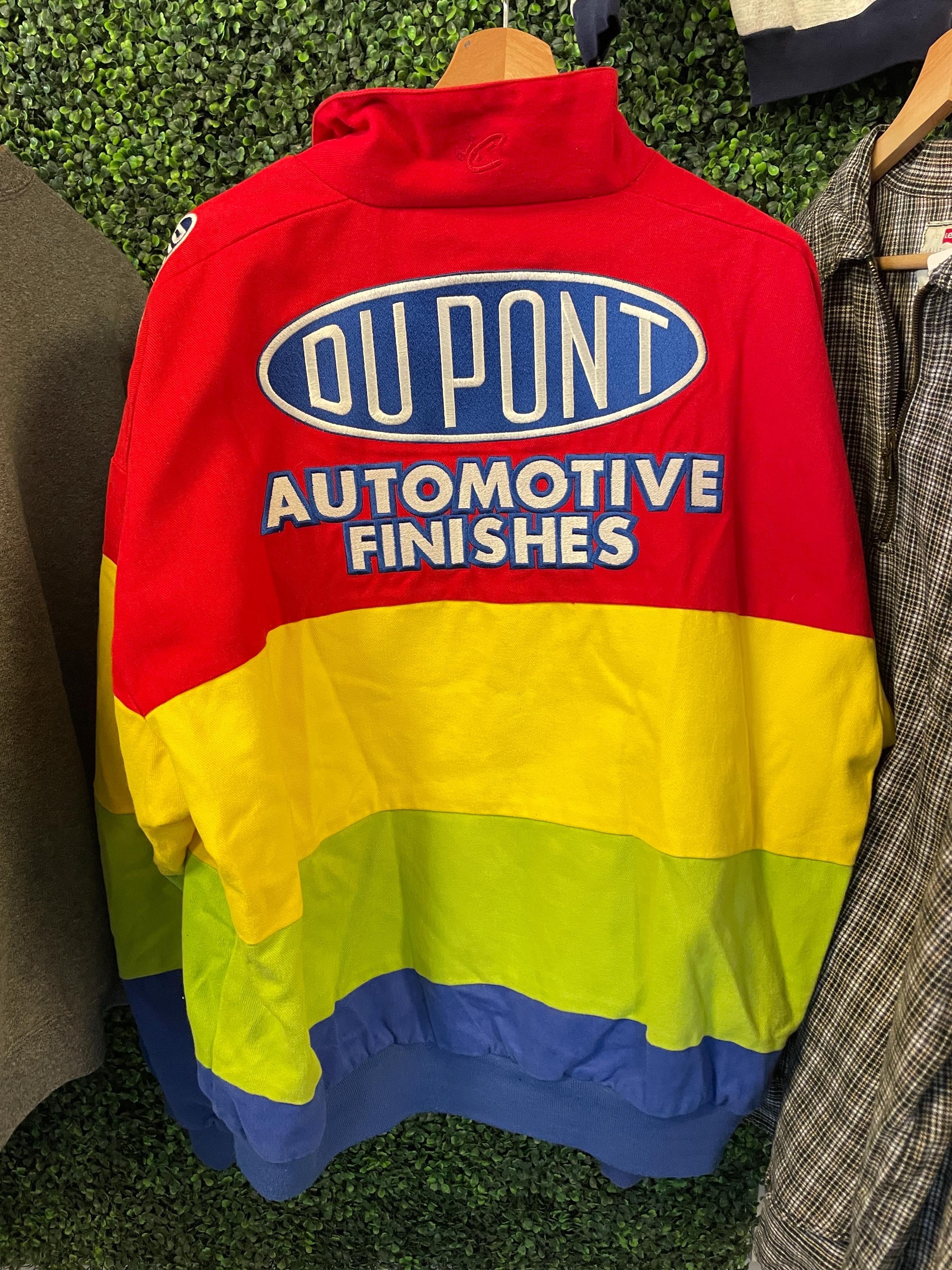 Vtg 90s Jeff GORDON DUPONT NASCAR Jacket // Vintage Racing Black
