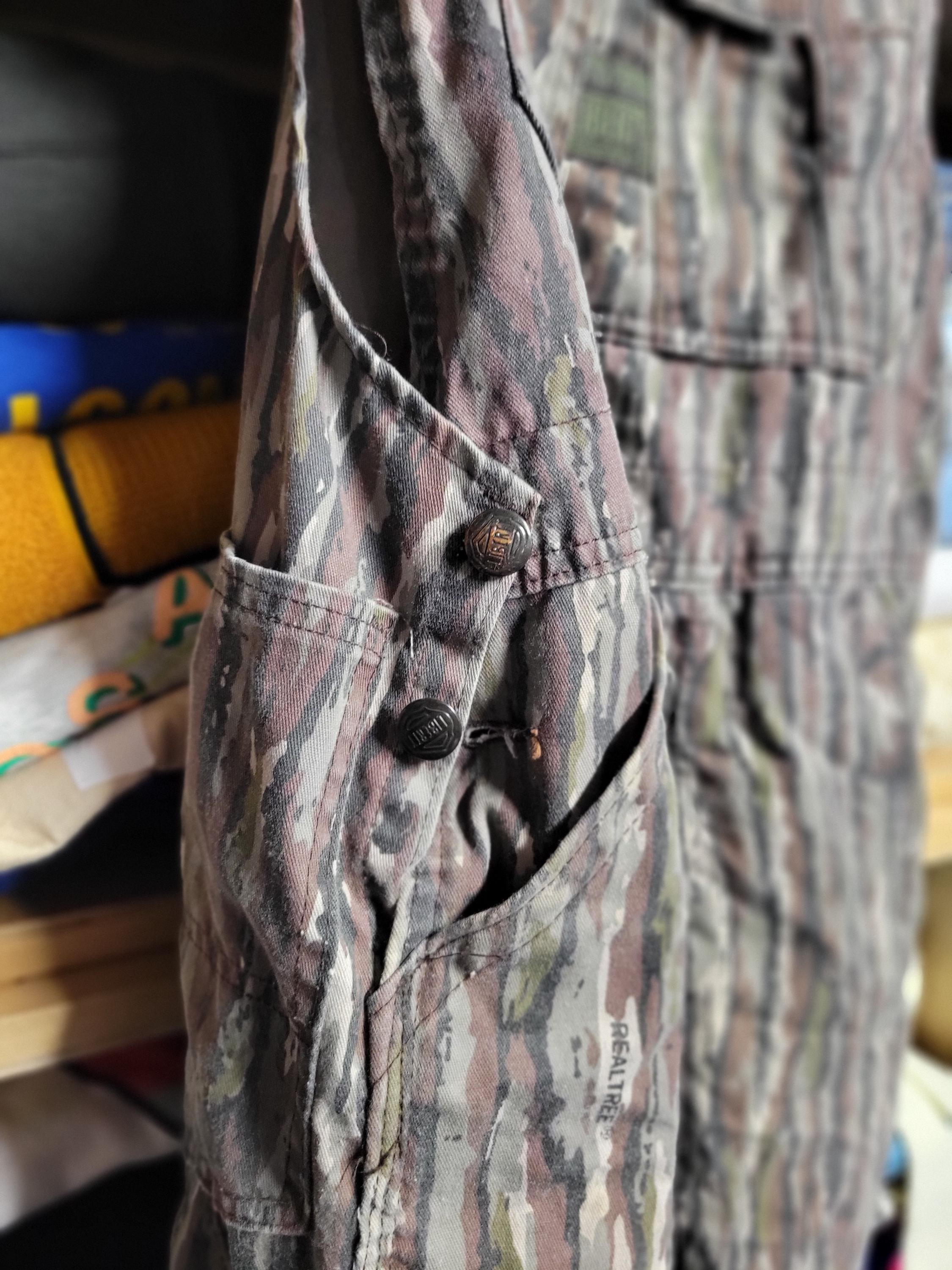 Vtg REALTREE CAMO HUNTING Overalls 36x29 // Outdoors Nature