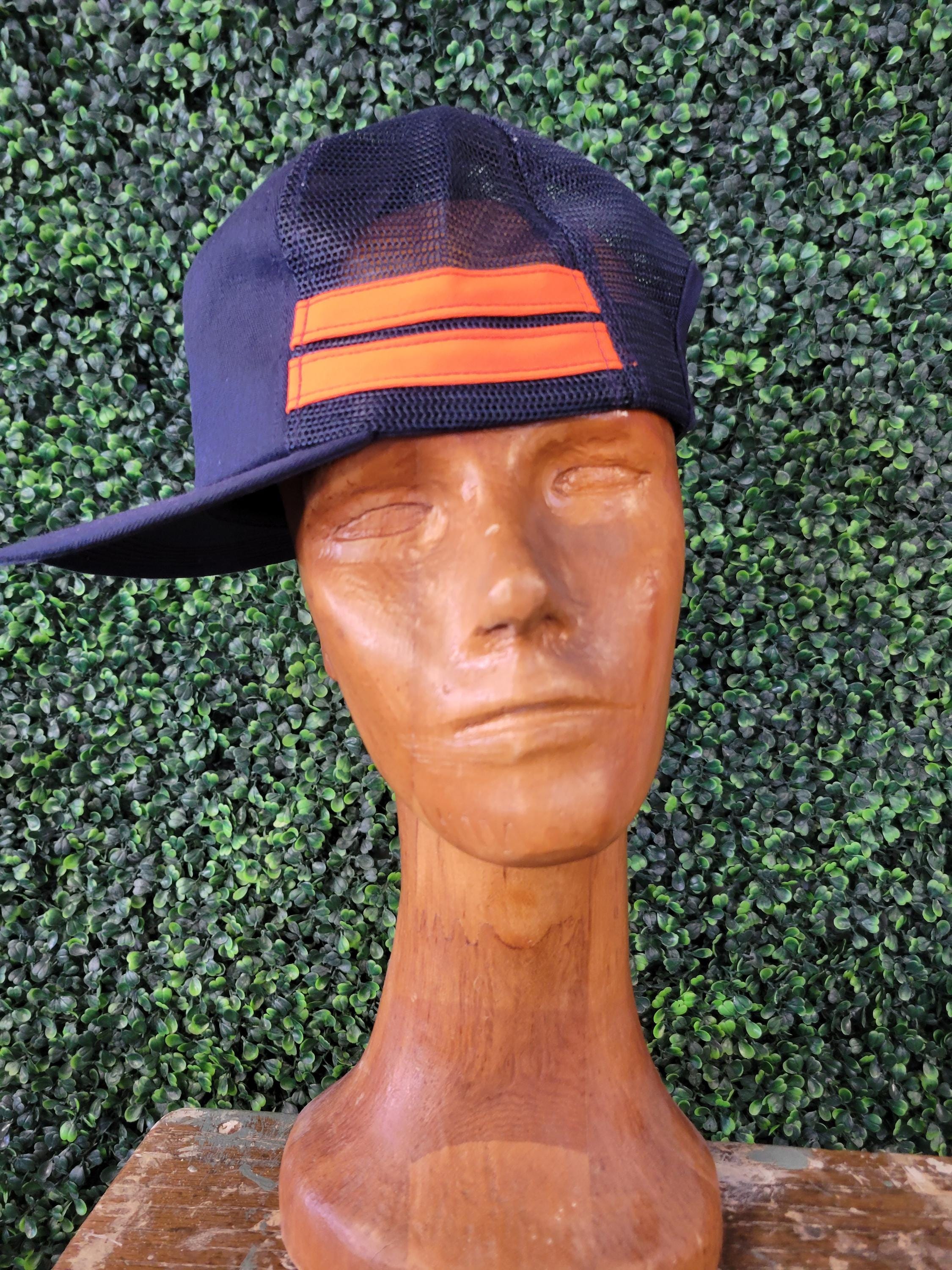 Vtg 90s XTEND RACING TEAM Trucker Hat // Navy Dark Blue Orange