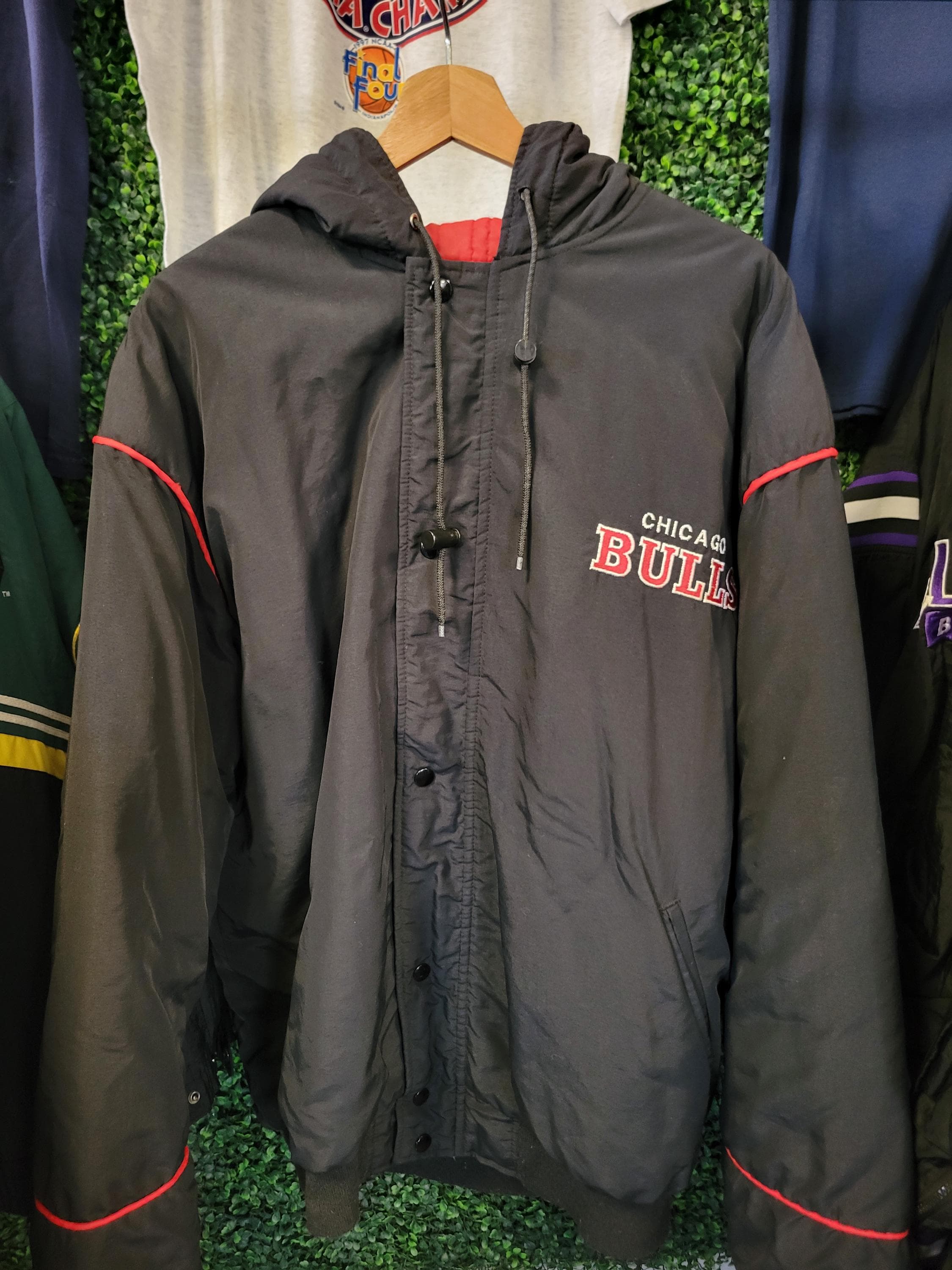 Chicago Bulls Leather Jacket 90s - Etsy
