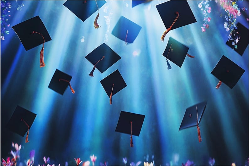 Graduation Photography Backdrop: Senior Portrait Background (digital ...