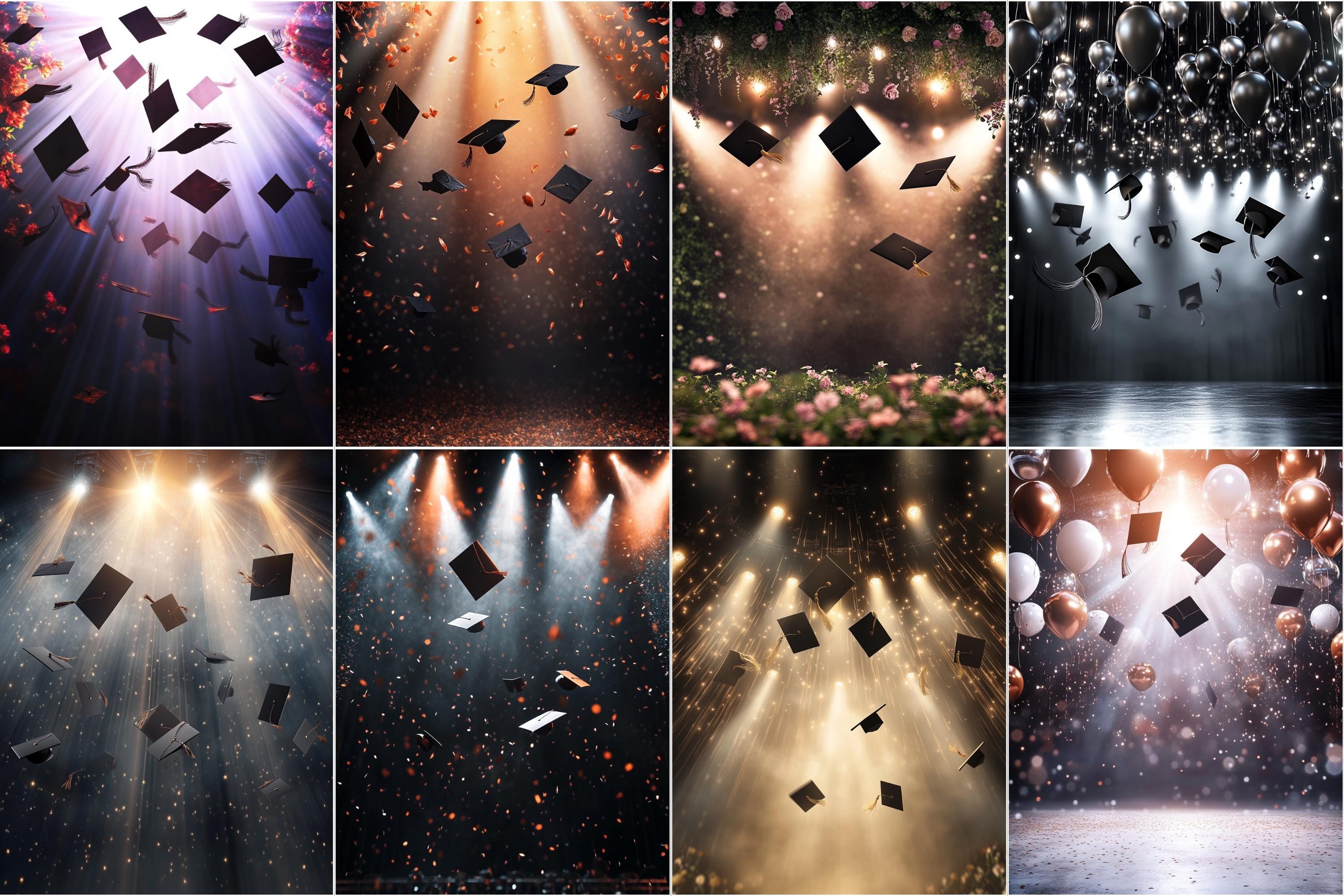 Graduation Photography Backdrop: Senior Portrait Background (digital ...