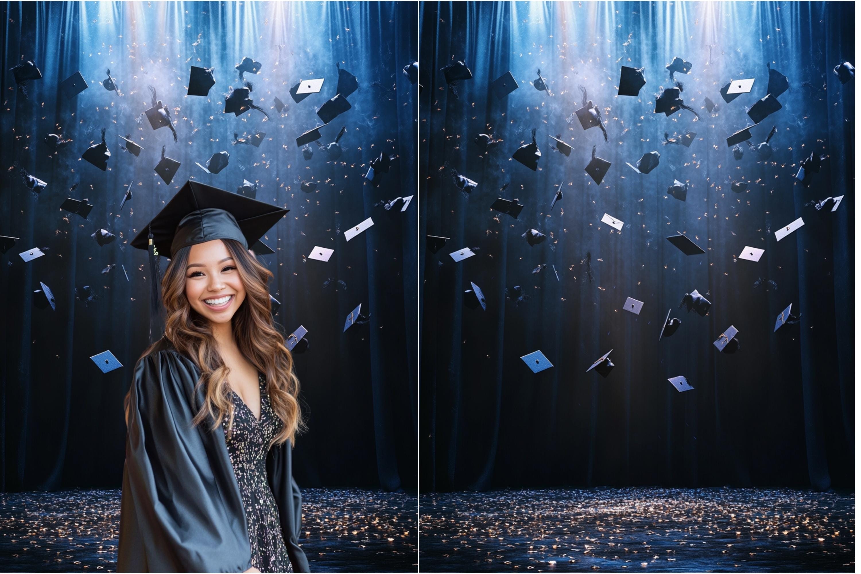 Graduation Photography Backdrop: Senior Portrait Background (digital ...