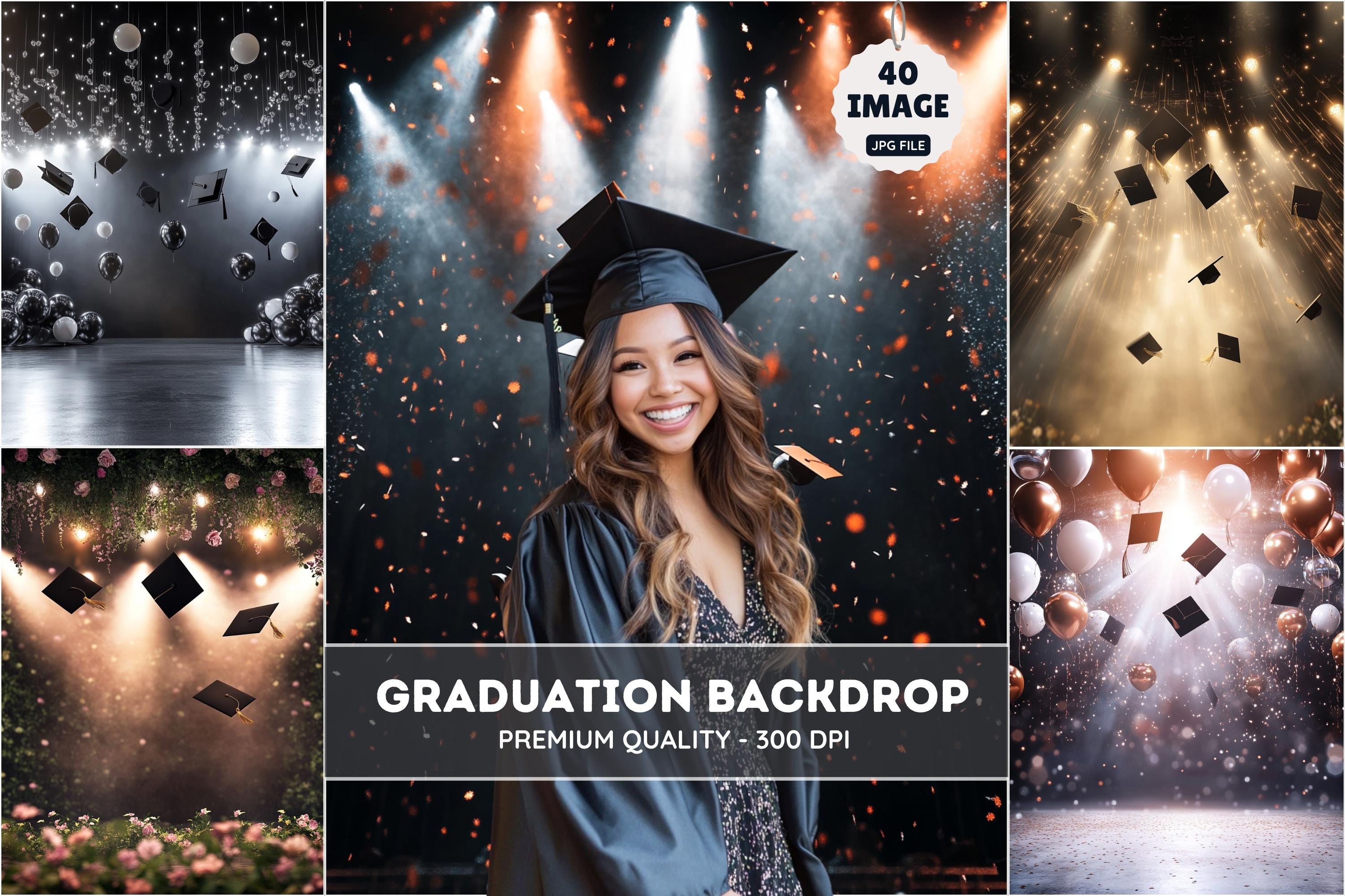 Graduation Photography Backdrop: Senior Portrait Background (digital ...
