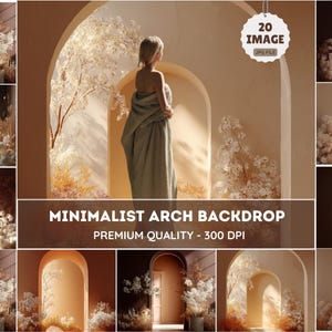 Boho maternity digital backdrop room minimal arches backdrop maternity overlays fine art textures brown boho digital backdrop wedding studio