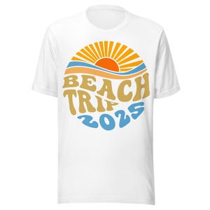 Beach Trip 2025 Shirt, Summer Vacation Shirt, Beach Crew Tee, Family Beach Shirt, Girls Trip Shirt, Matching Vacation T-Shirt