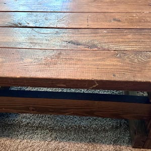 Pick Up ONLY! Vintage Solid Wood Rustic Farmhouse Coffee Table
