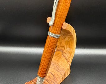 Handcrafted Ohio Stadium Bleacher Wood Pen – Antique Silver Hardware | COA Included
