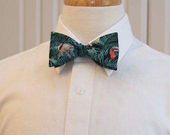 Liberty London Bow Tie: Toucan Hide Rainforest Print