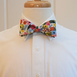 Rifle Paper Co. Floral Bow Tie: Wildwood Garden Party Wedding Accessory