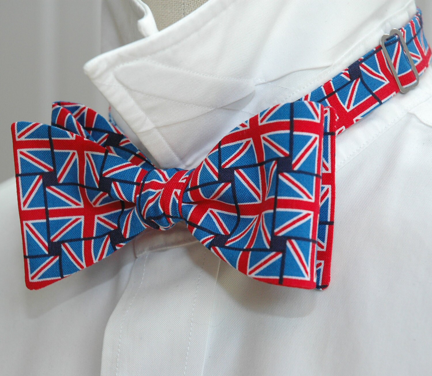 Men's Bow Tie, Union Jack bow tie, English flag bow tie, British flag