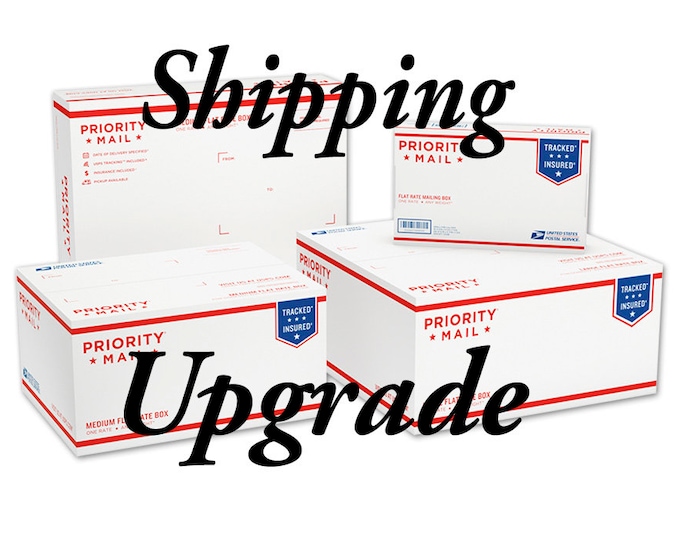 CCADesign only - Priority Mail 2-3 day shipping upgrade inside USA if you forgot to purchase a shipping upgrade at checkout