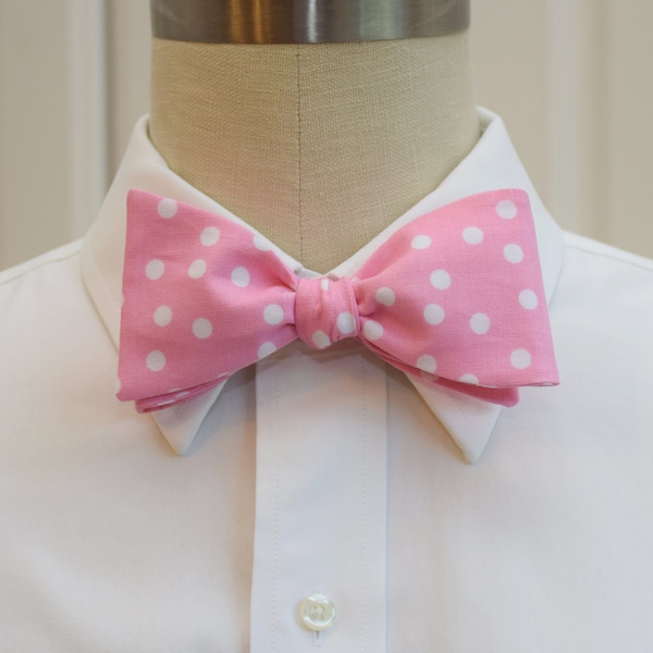 Mens Formal - Wedding Bowtie - Prom Pink Dot Bowtie main image 0